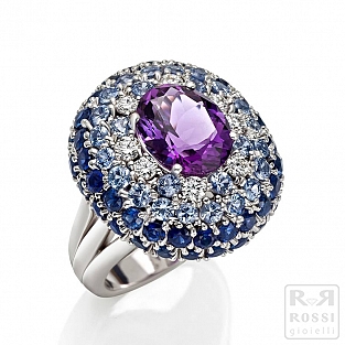 Leo Pizzo Anello con Ametista