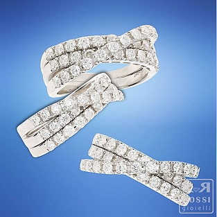 Leo Pizzo Anello fascia diamanti