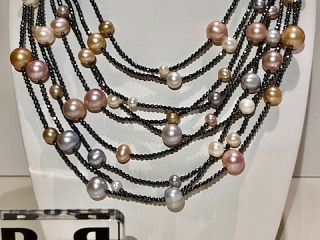 Collana Ematite e Perle
