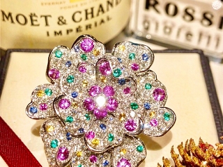 Anello Fiore Multicolor