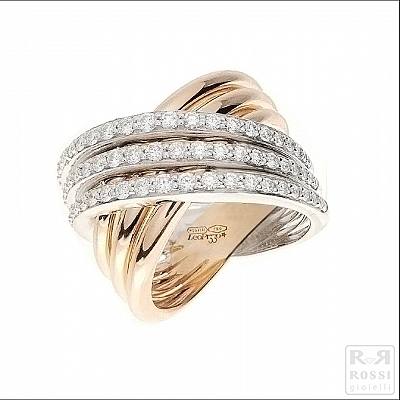 Leo Pizzo Anello fascia con diamanti