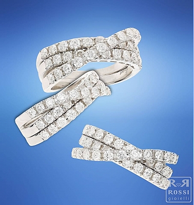 Leo Pizzo Anello fascia diamanti