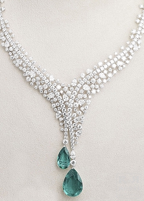 Leo Pizzo Collier Diamanti e Smeraldi