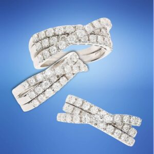 Anello fascia diamanti