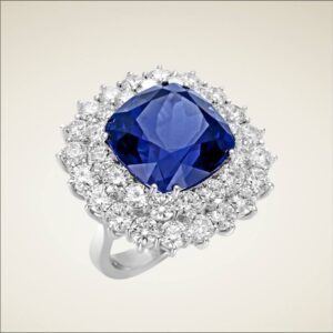Anello Zaffiro Princess
